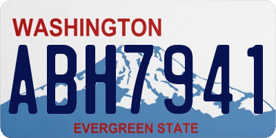 WA license plate ABH7941