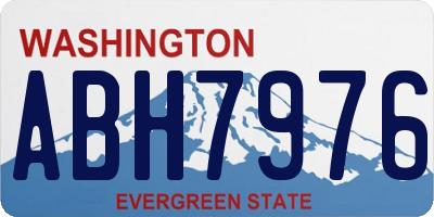 WA license plate ABH7976