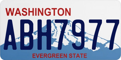 WA license plate ABH7977