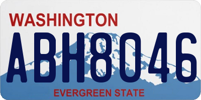 WA license plate ABH8046