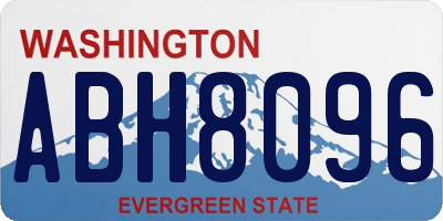 WA license plate ABH8096