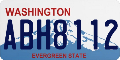 WA license plate ABH8112