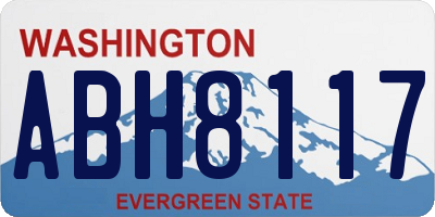 WA license plate ABH8117