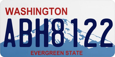 WA license plate ABH8122