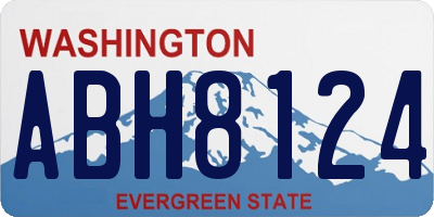 WA license plate ABH8124