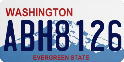 WA license plate ABH8126