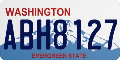 WA license plate ABH8127