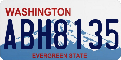 WA license plate ABH8135