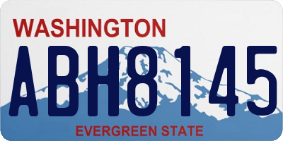 WA license plate ABH8145