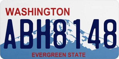 WA license plate ABH8148