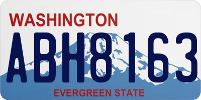 WA license plate ABH8163
