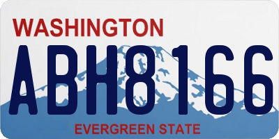 WA license plate ABH8166