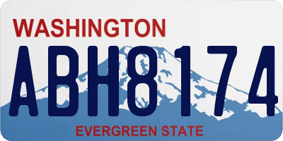 WA license plate ABH8174