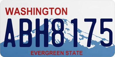 WA license plate ABH8175
