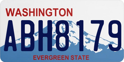 WA license plate ABH8179