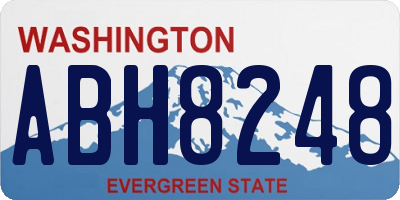 WA license plate ABH8248