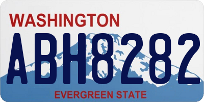 WA license plate ABH8282