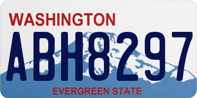 WA license plate ABH8297