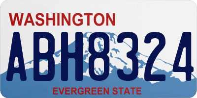 WA license plate ABH8324