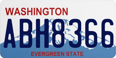 WA license plate ABH8366