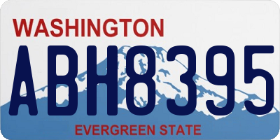 WA license plate ABH8395