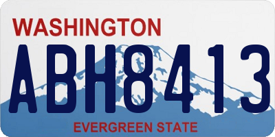 WA license plate ABH8413