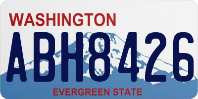 WA license plate ABH8426