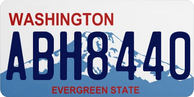 WA license plate ABH8440