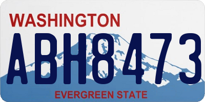 WA license plate ABH8473