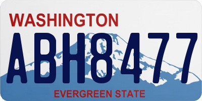 WA license plate ABH8477