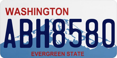 WA license plate ABH8580