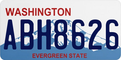 WA license plate ABH8626