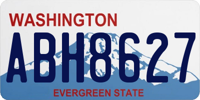 WA license plate ABH8627