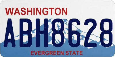 WA license plate ABH8628