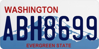 WA license plate ABH8699