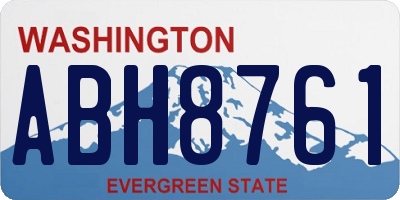 WA license plate ABH8761