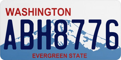 WA license plate ABH8776