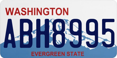 WA license plate ABH8995