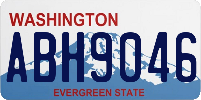 WA license plate ABH9046
