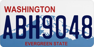 WA license plate ABH9048