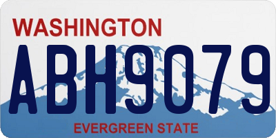 WA license plate ABH9079