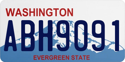 WA license plate ABH9091