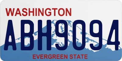 WA license plate ABH9094