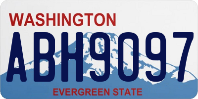 WA license plate ABH9097