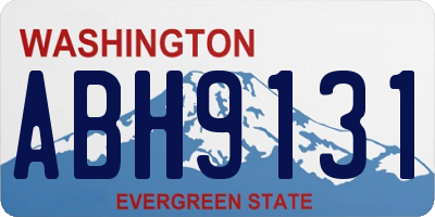 WA license plate ABH9131