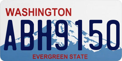 WA license plate ABH9150
