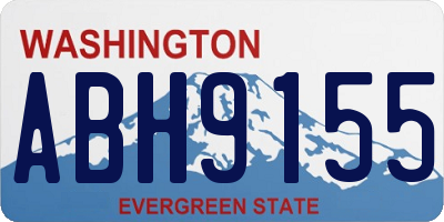 WA license plate ABH9155