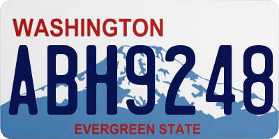 WA license plate ABH9248