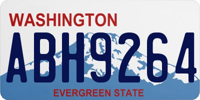 WA license plate ABH9264