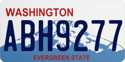 WA license plate ABH9277